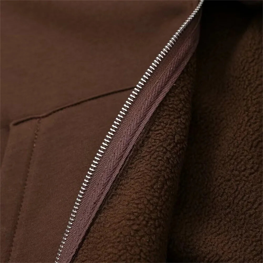 Taop&Za autumn new women's fashionable casual zipper decoration hooded long sleeved sportswear jacket wide leg pants set
