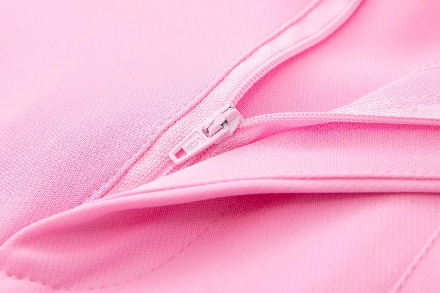 TRAFZA 2025 Women's Solid Color Office Slim Fit Pencil Pants High Waist Zipper Fly Women's Commuting Pocket Trim Pant Streetwear