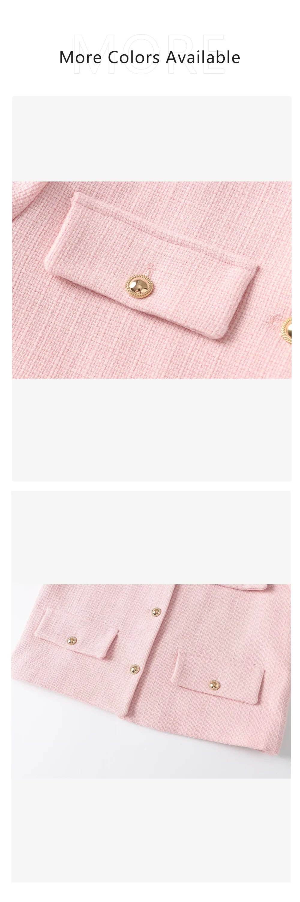 UNIZERA Winter New Product Women's Fashion and Casual Versatile Round Neck Flip Decoration Short Suit Coat