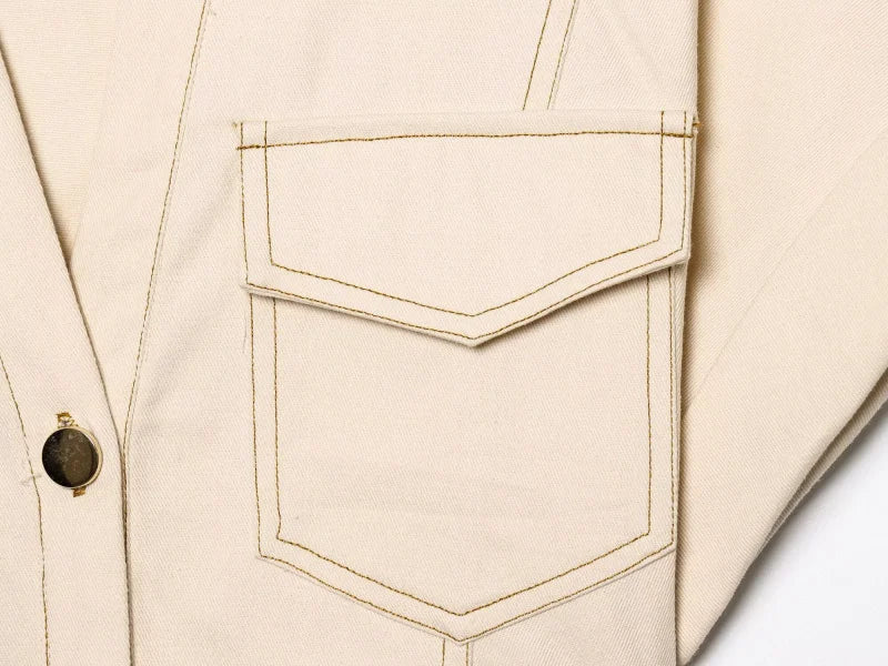 ETJ 2025  Spring New 1975 series denim MIDI dress with lapel side zipper fashion wrinkle waist slim elegant dress