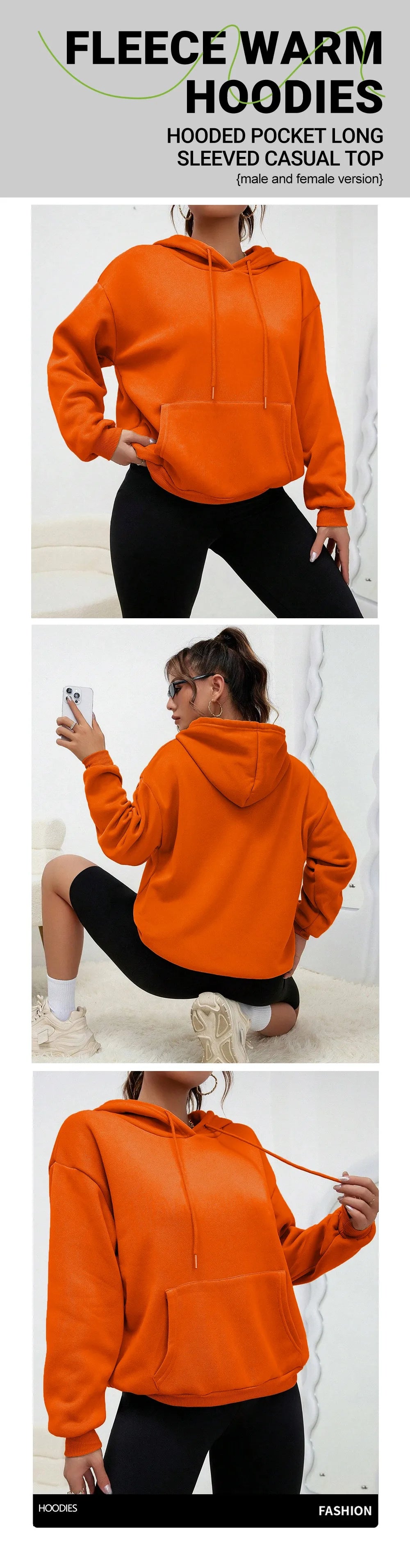 Women Hoody Hip Hop Soft Hoodies Casual Fleece Pullovers Oversize Fleece Woman Streetwear