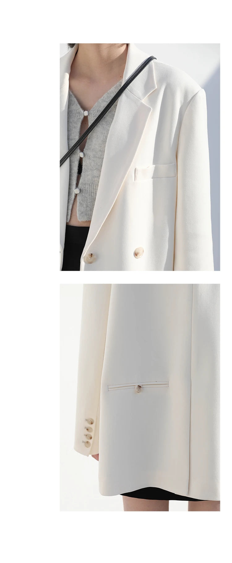 CHIC VEN Women's Blazer Korean Casual Solid Long Sleeve Coats All-match Office Lady Elegant Fashion Clothing Spring Autumn 2023