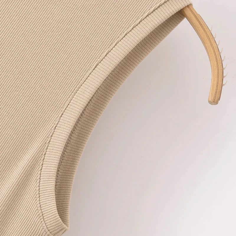 HXAO Khaki Elegant Long Dresses 2025 Women's Spring Sleeveless Black Dresses Fashion Casual Party Y2k Dress Vestidos For Female