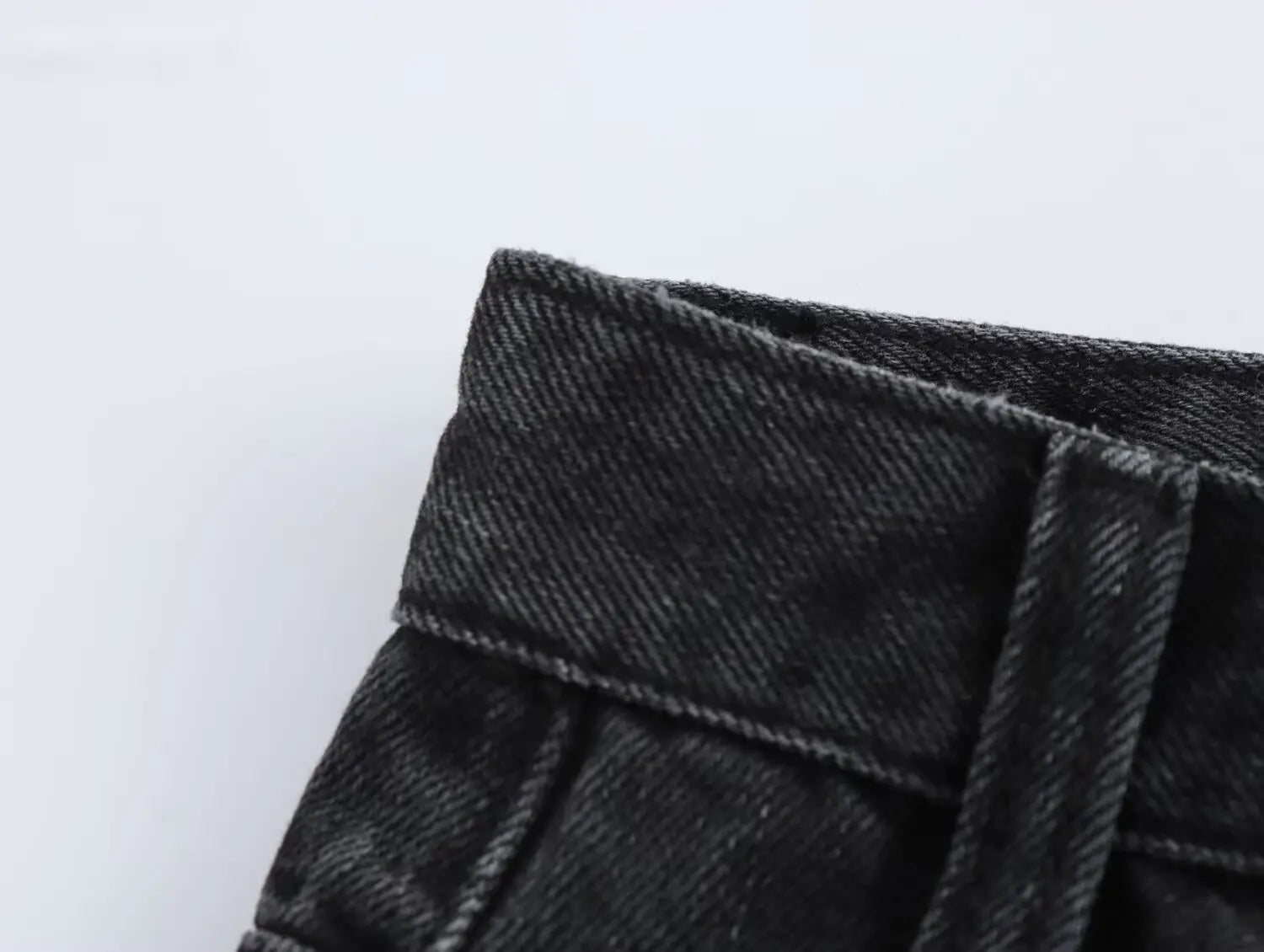 TRAFZA 2025 Summer Women's Fashionable Straight Jeans High Waist Vintage Zipper Women's Casual Jeans Commuting Streetwear Y2K