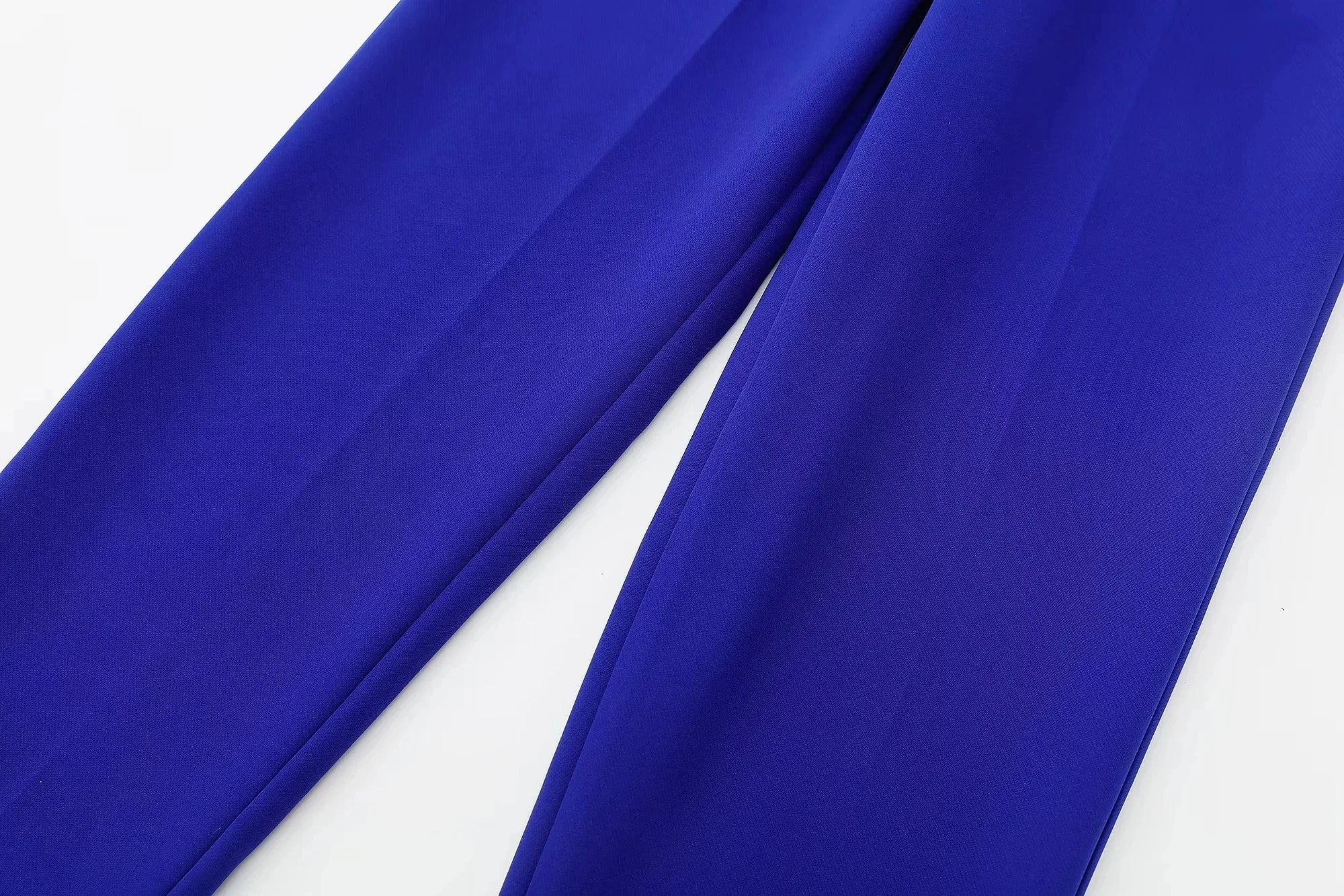 TRAFZA 2025 Women's Solid Color Office Slim Fit Pencil Pants High Waist Zipper Fly Women's Commuting Pocket Trim Pant Streetwear