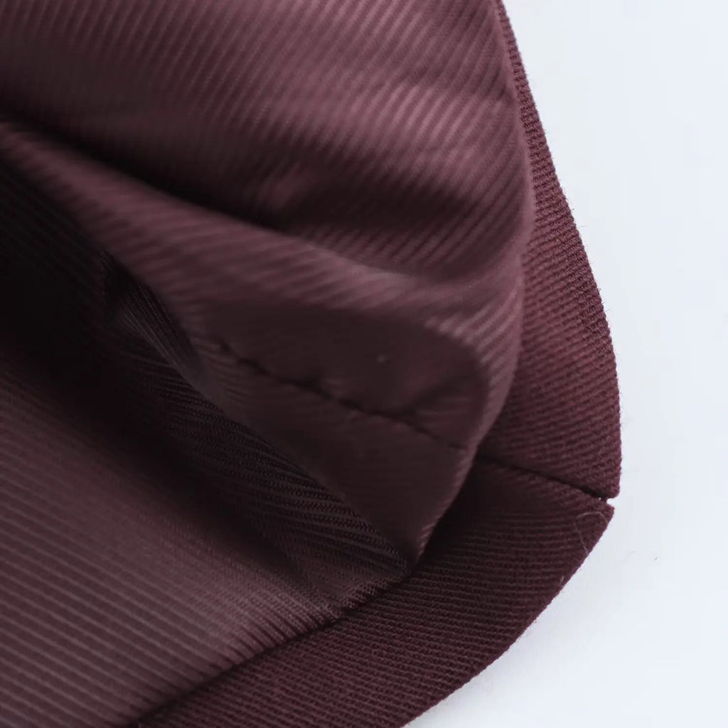 TRAFZA 2025 Summer Women's Retro Burgundy Slim Suit Vest Top Chic V-neck Single-breasted Women's Fashionable Streetwear Top Y2K